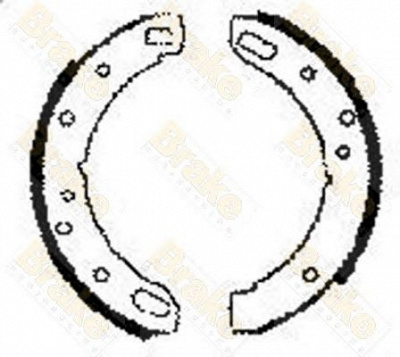 BRAKE ENGINEERING sh2067 -  Комплект тормозных колодок